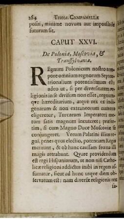 Caput XXVI. De Polonia, Moscovia, & Transsylvania.