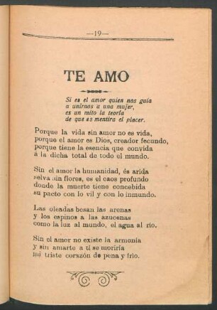 Te amo