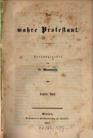 Der wahre Protestant. 6, 6. 1857