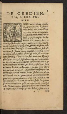 De Obedientia, Liber Primus.