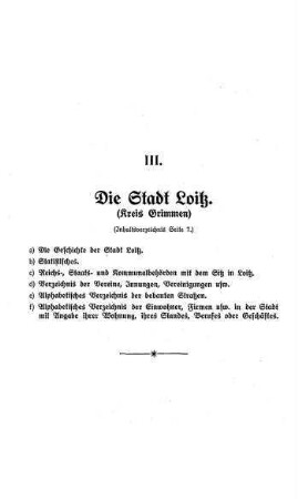 III. Loitz (Kreis Grimmen)