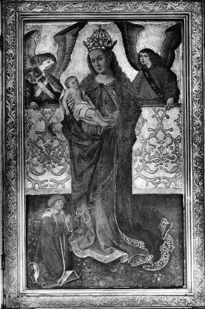 Flügelaltar : Flügelaltar. Tafelmalerei (1490). Madonna. Albisried, Marienkapelle