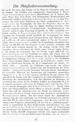 Die Mitgliederversammlung