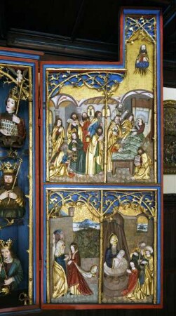 Schöllenbacher Altar — Rechter Altarflügel - Szenen aus dem Marienleben
