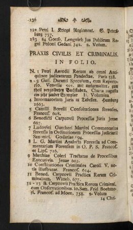 136-155, Praxis Civilis et Criminalis