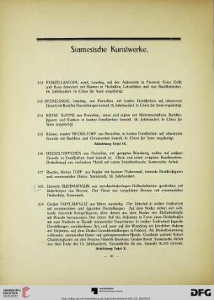 Siamesische Kunstwerke (512-523)