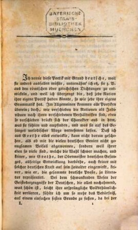 Studien über Goethe. 1, Grundzüge zu einer deutschen theoretisch-praktischen Poetik : aus Goethe's Werken entwickelt