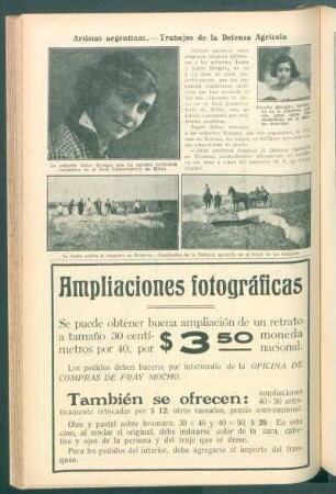 Artistas argentinas.- Trabajos de la Defensa Agrícola