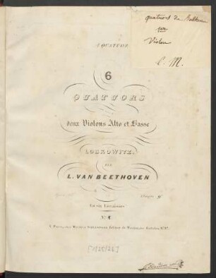 No. 1: 1. Quatuor