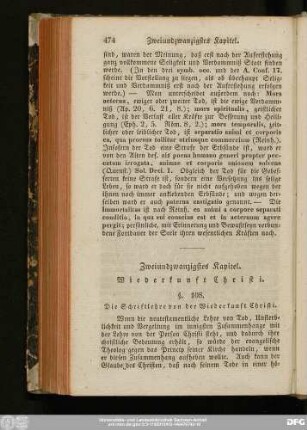 Zweiundzwanzigstes Kapitel. Wiederkunft Christi.