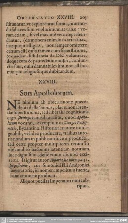 XXVIII. Sors Apostolorum