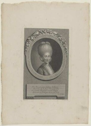 Bildnis der Sophia Maria von Spiegel von Pickelsheim