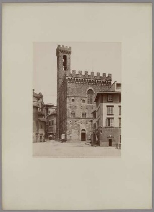 Firenze: Palazzo del Podestà o del Bargello, costruzione che risale al 1250, No. 3042