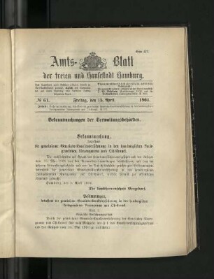 No. 61, 15. April 1904.