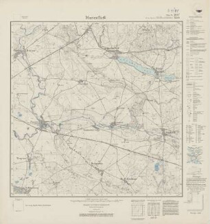 2657 (alte Nr.: 1244) Marienfließ, Meßtischblatt (4cm - Karte)