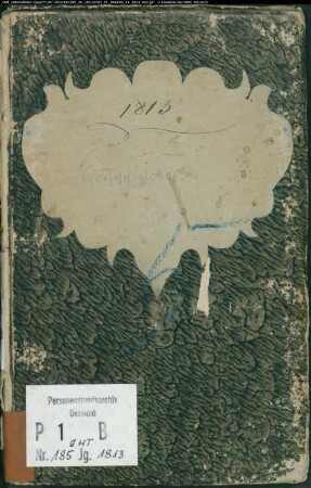 Zivilstandsregister der evangelischen Gemeinde Gohfeld, Kreis Herford (GHT 1813). (Gemeinde: Evangelische Gemeinde Gohfeld)