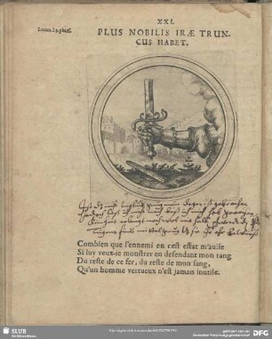 XXI. Plus Nobilis Irae Truncus Habet