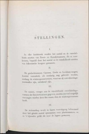 Stellingen.