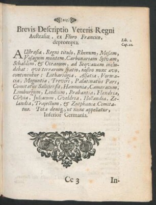 Brevis Descriptio Veteris Regni Austrasiae