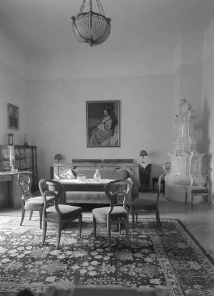 Schlafzimmer mit Sitzecke