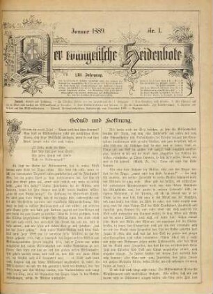 Der Evangelische Heidenbote : Monatsblatt der Evangelischen Missionsgesellschaft in Basel. 62. 1889