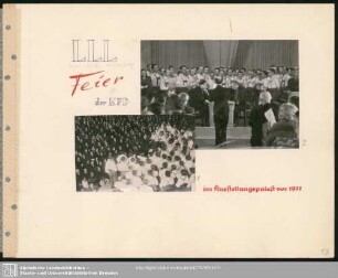 Gedenkfeier für LLL (Lenin - Liebknecht - Luxemburg) der KPD im Ausstellungspalast