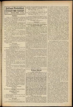 Zweite Ausgabe vom Mittwoch, den 08. November 1916.
