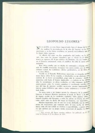 Leopoldo Lugones