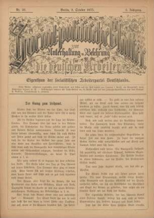 Nr. 40. Berlin, 2. October 1875. 3. Jahrgang.