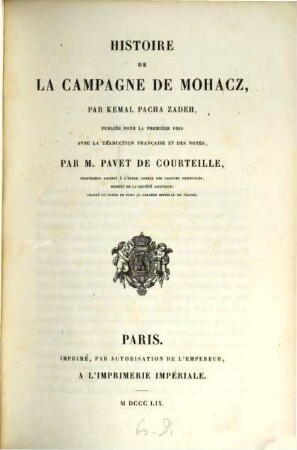 Histoire de la campagne de Mohacz