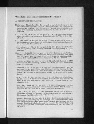 Wirtschafts- und Sozialwissenschaftliche Fakultät