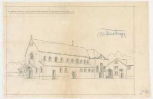 Thiersch, Friedrich von; Aschaffenburg; Kapuzinerkirche, Erweiterung - Perspektive
