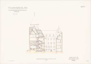 Polizeidienstgebäude, Kiel: Querschnitt 1:100