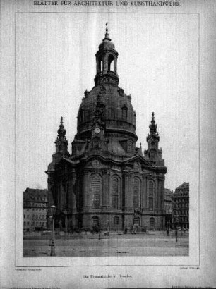 Tafel [1]: Die Frauenkirche in Dresden