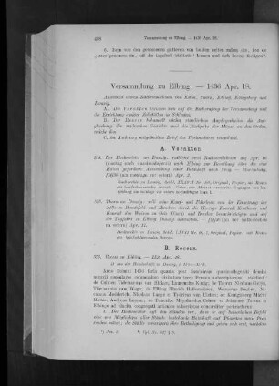 Versammlung zu Elbing. - 1436 Apr. 18.