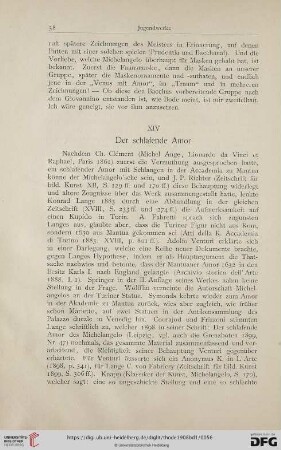 XIV Der schlafende Amor