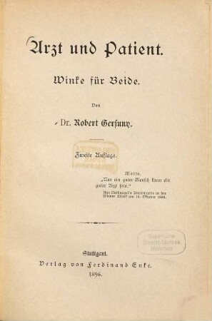 Arzt und Patient : Winke für Beide
