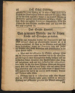 Das Sechste Capittel. Von gemeinen Mitteln, ...
