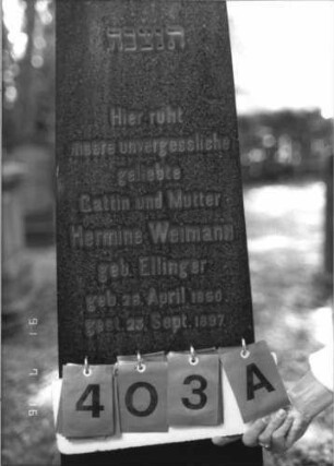 Grabstein 403 [Hahn S. 223 Grab-Nr. 1001]: Grabstein 403A [Hahn S. 223 Grab-Nr. 1001]