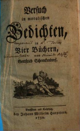 Versuch in moralischen Gedichten : in Vier Büchern