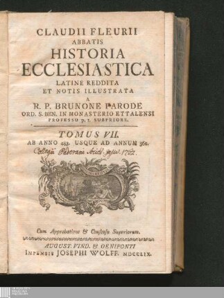 Tomus VII.: Ab Anno 483. Usque Ad Annum 561.