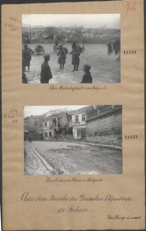Zerschossenes Haus in Belgrad