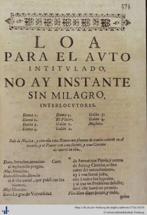 Loa para el Auto No ay Instante sin Milagro.
