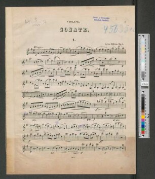 Violine. Sonate.