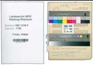 Entnazifizierung Walter Fricke , geb. 03.07.1908 (Regierungsinspektor)