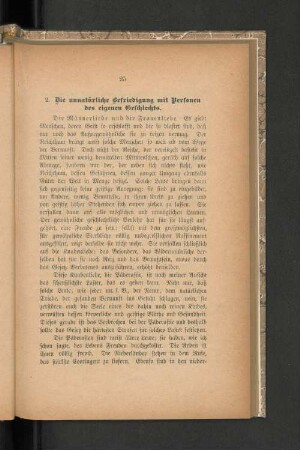 2. Die unnatürliche Befriedigung mit Personen des eigenen Geschlechts