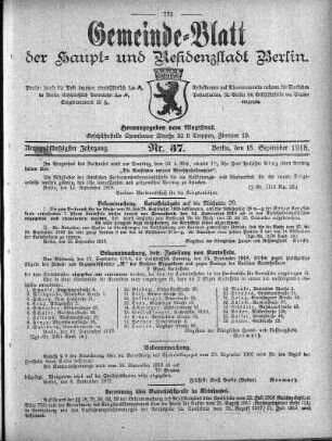 1918,37: Nr. 37, 15. September 1918