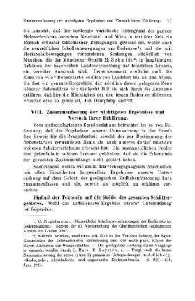 VIII. Zusammenfassung der wichtigsten Ergebnisse und Versuch ihrer Erklärung.