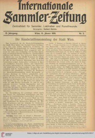 Nr. 2 (15. Jänner)