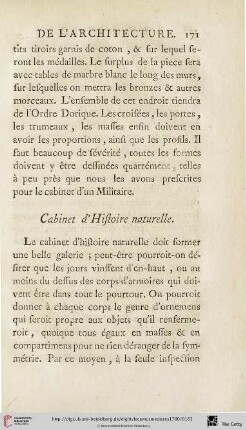 Cabinet d’Histoire naturelle